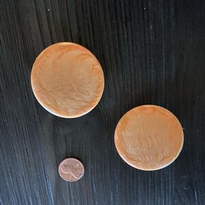 Vintage Metal Round Earrings